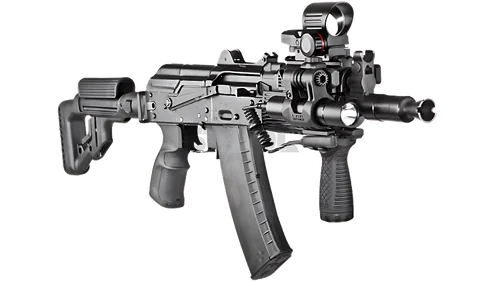 Цівка тактична FAB для AK 74У, 4 планки, чорна — фото 2