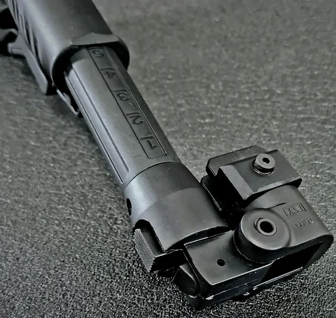 Приклад складний FAB M4 з амортизатором для AK 47, полімер, чорний