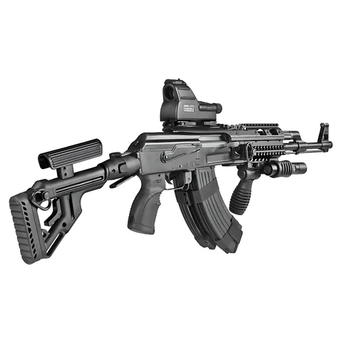 Приклад складний FAB UAS для AK 47, полімер, чорний — фото 2