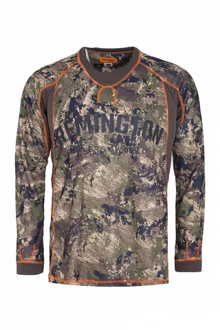 Футболка довгий  рукав  Fit Shirt Green Forest "Remington" р.XXL