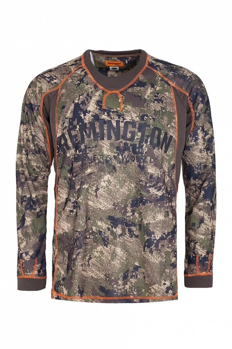 Футболка довгий  рукав  Fit Shirt Green Forest "Remington" р.XXL