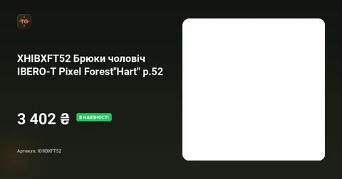 Брюки чоловіч IBERO-T Pixel Forest"Hart"