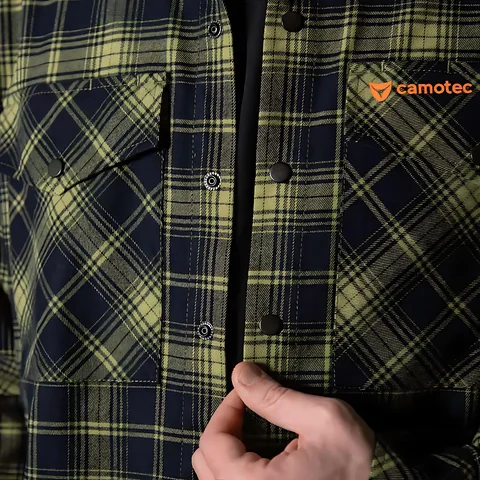 Сорочка “Буревій” (Logo Orange) Lime Green/Navy (8605) р.S — фото 8