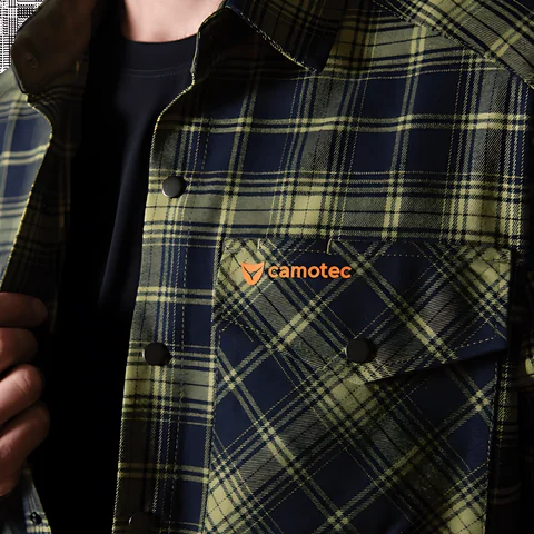 Сорочка “Буревій” (Logo Orange) Lime Green/Navy (8605) р.XL — фото 3
