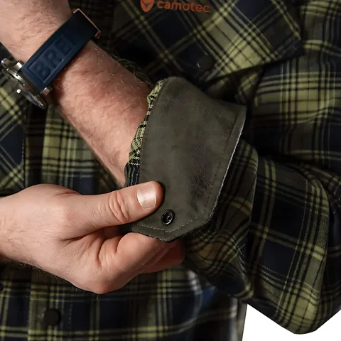 Сорочка “Буревій” (Logo Orange) Lime Green/Navy (8605) р.XXXXL — фото 6