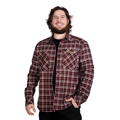 Сорочка "Буревій" Burgundy Check