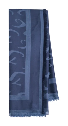 SF181-T2712-0527 Шарф Pashmina "Beretta" Синий photo 2