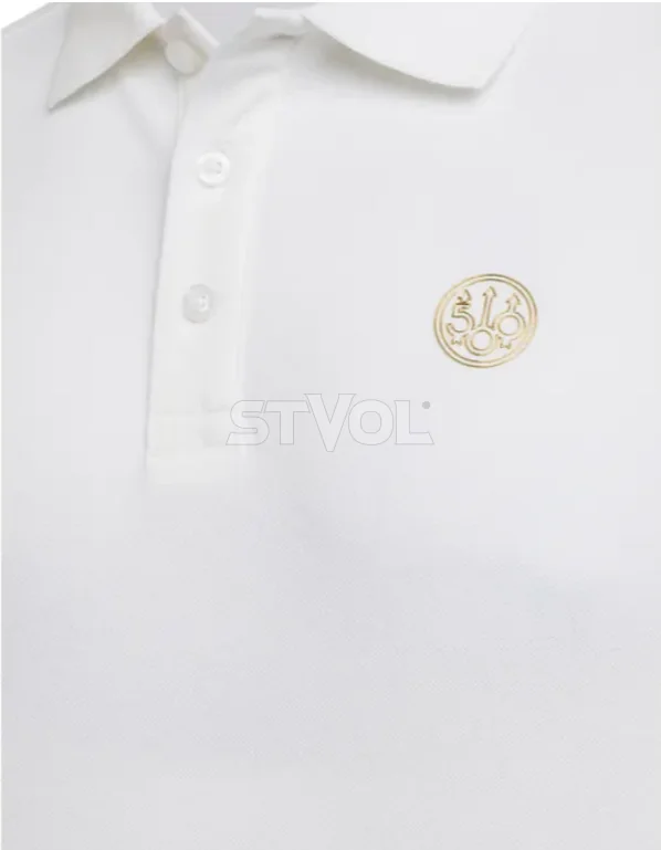 MP571-T1354-015B Светер-поло чоловічій Gold Logo "Beretta" p.L (white)