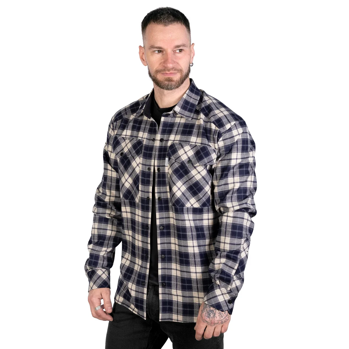 9633 Сорочка "Буревій" Navy/White (375-4) M(р)