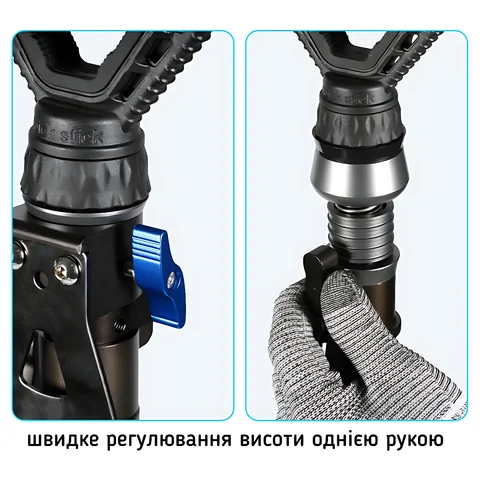 Трипод для стрільби FIERY DEER DX-004-01GEN7-V-360PRO (90-165см) photo 2